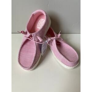 Women's Hey Dude Wendy Stretch Sox Rosette Slip on Sneakers- Size 8